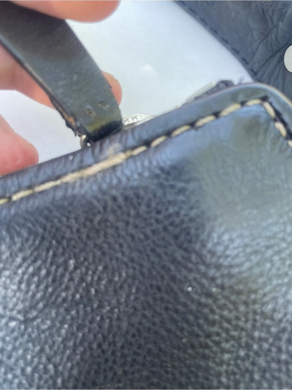 Vtg Michael kors Astor large leather hobo bag.